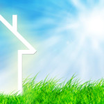 New home imagination on green meadow New home imagination on green meadow