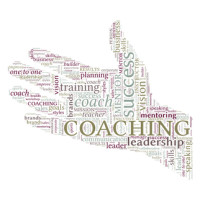 Helping Hand Vector Word Cloud - Coaching Concept Helping Hand Vector Word Cloud - Coaching Concept